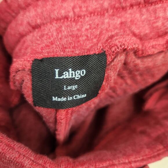 Lunya Lahgo Restore Double Faced Pant Sweatpant Jogger Red Size Large NWOT - Picture 7 of 10